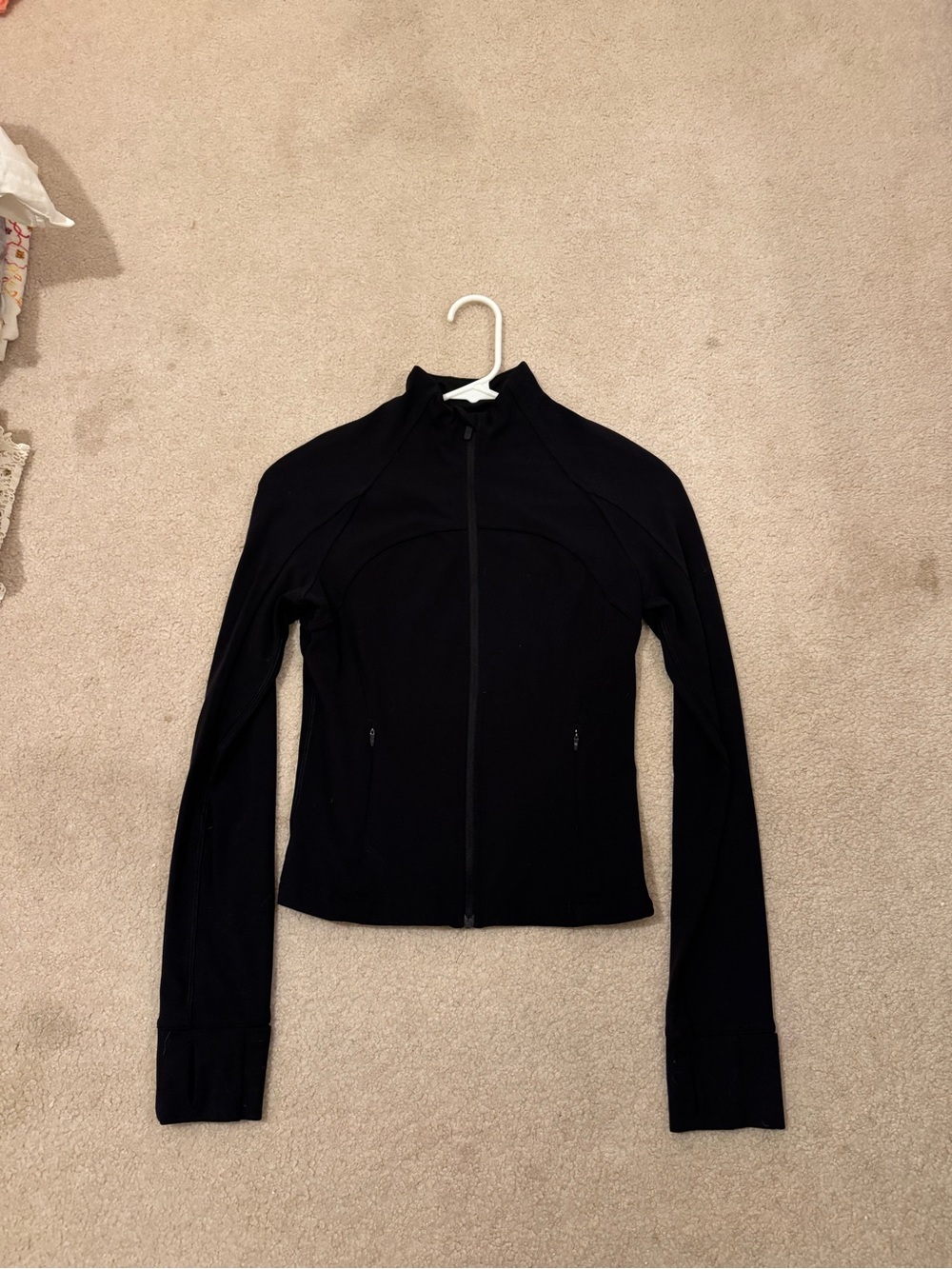 lululemon athletica Black Zip-Up Athletic Bomber Jacket